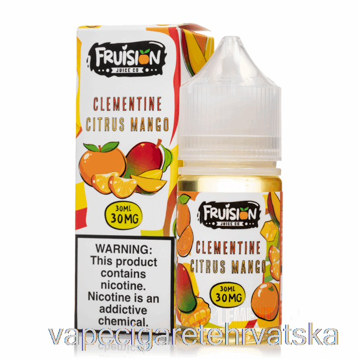 Vape Hrvatska Klementina Citrus Mango - Fruision Soli - 30ml 30mg